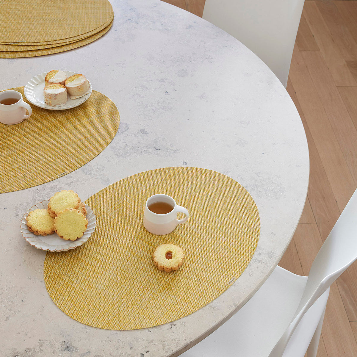 Mini Basketweave Placemats - Ochre