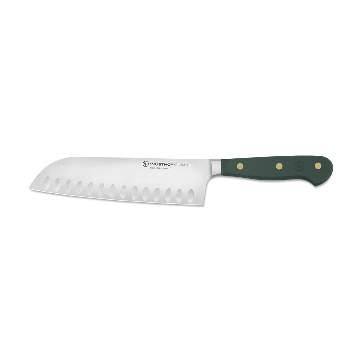 Wusthof Classic 7" Hollow Edge Santoku — Black