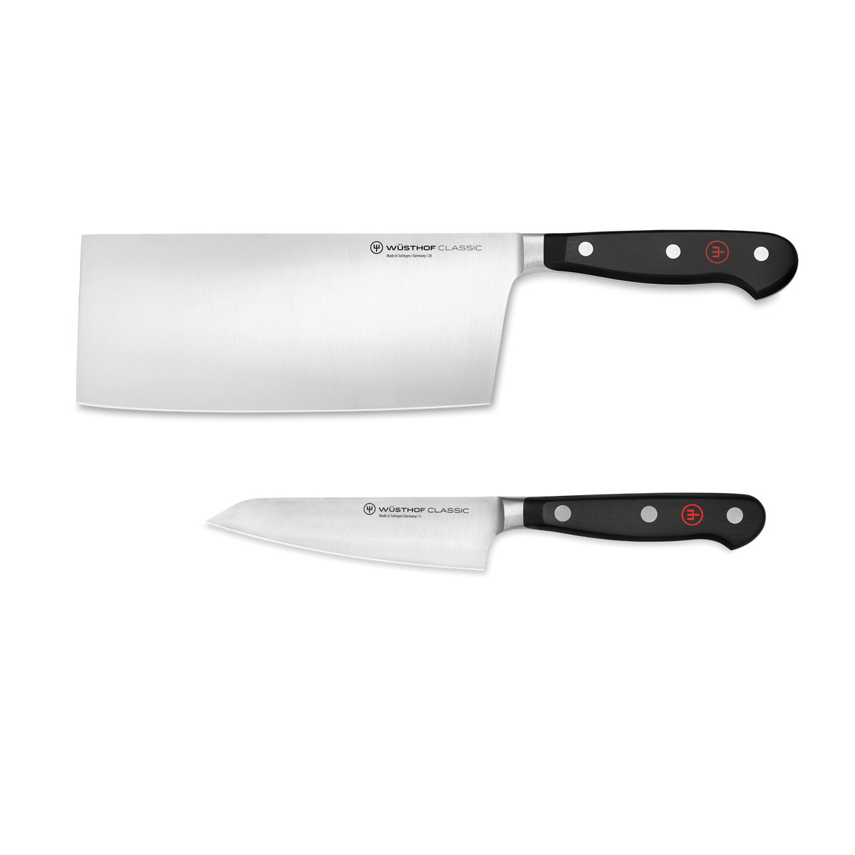 Wusthof Classic 2-Piece Asian Knife Set — Black