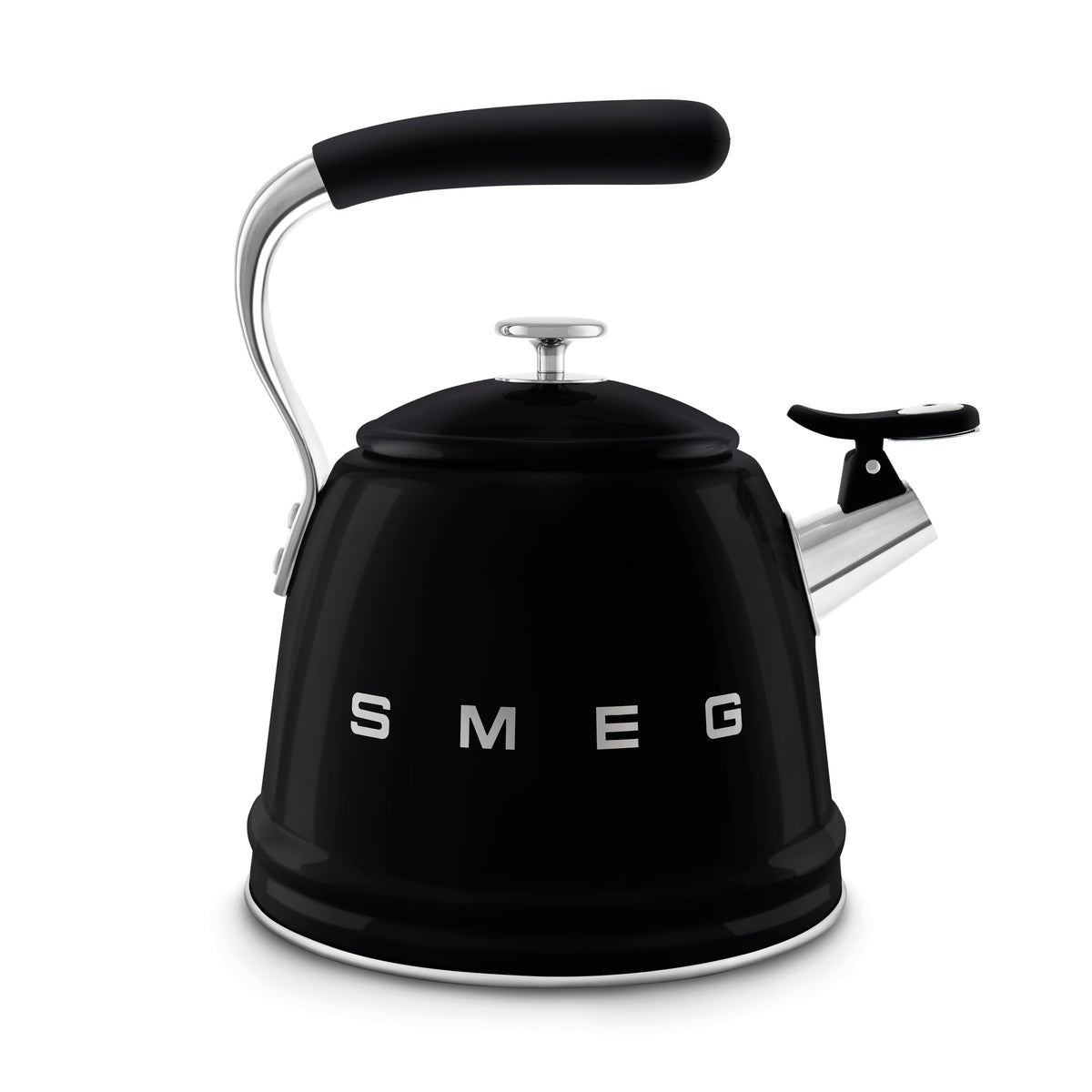 SMEG 10-Cup Whistling Kettle (WKF01) – Black