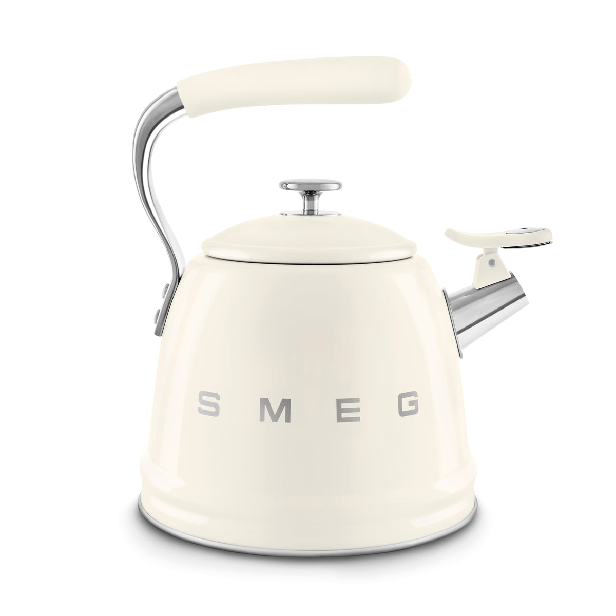 SMEG 10-Cup Whistling Kettle (WKF01) – Cream