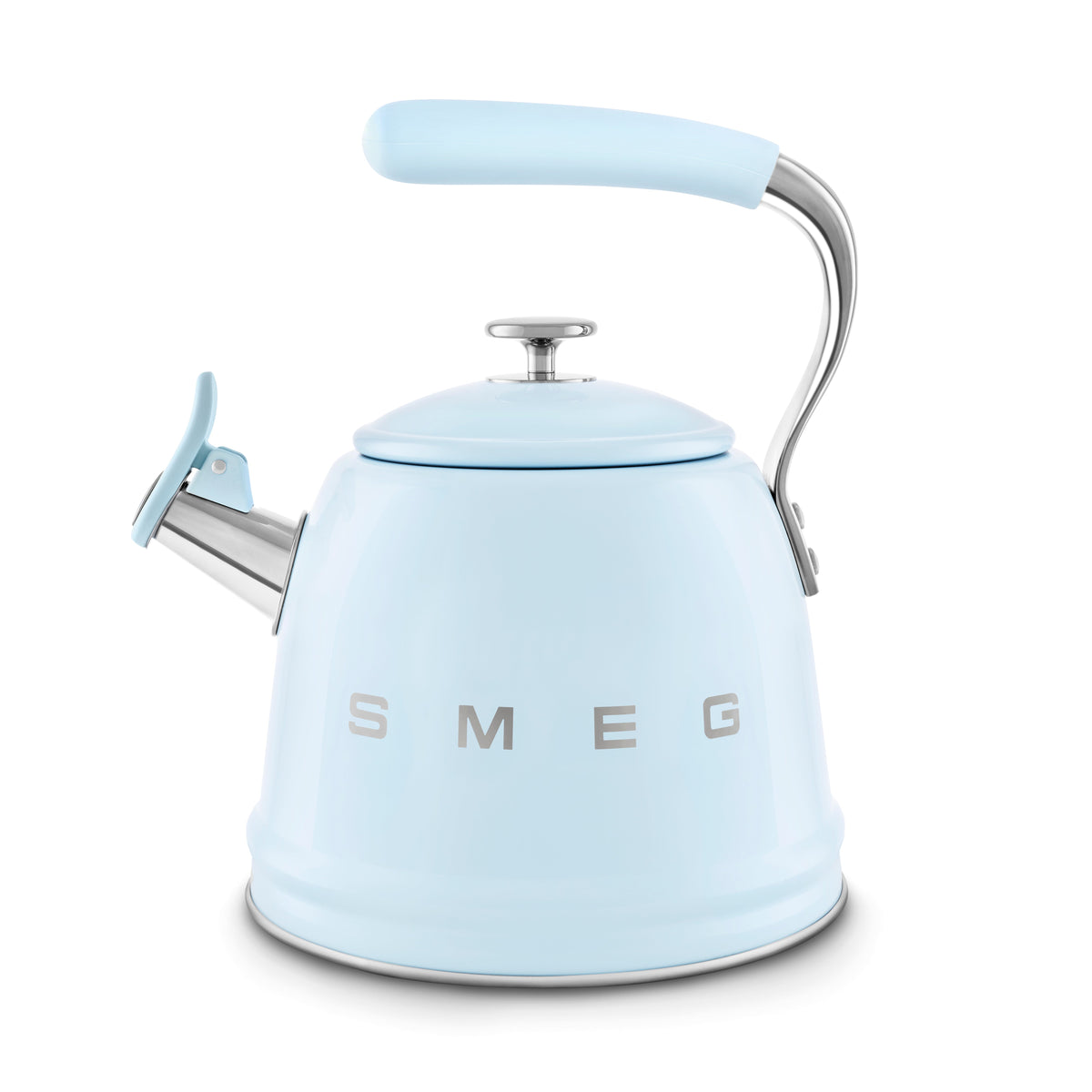 SMEG 10-Cup Whistling Kettle (WKF01) – Pastel Blue
