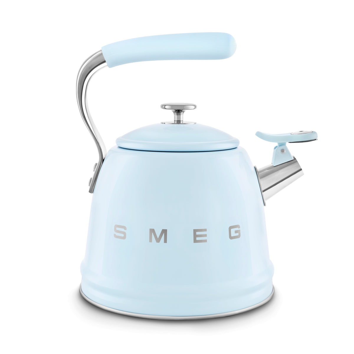 SMEG 10-Cup Whistling Kettle (WKF01) – Pastel Blue