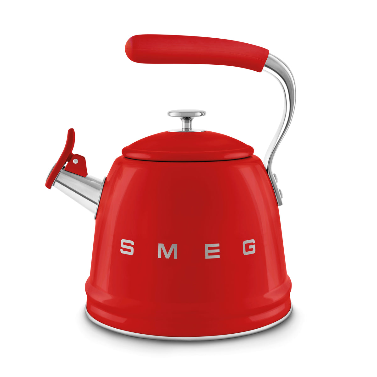 SMEG 10-Cup Whistling Kettle (WKF01) – Red