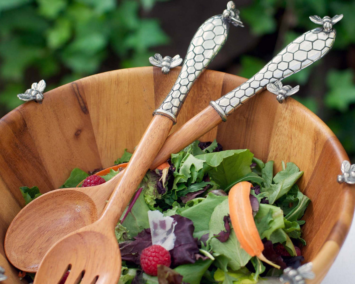 Little Bees Salad Server Set