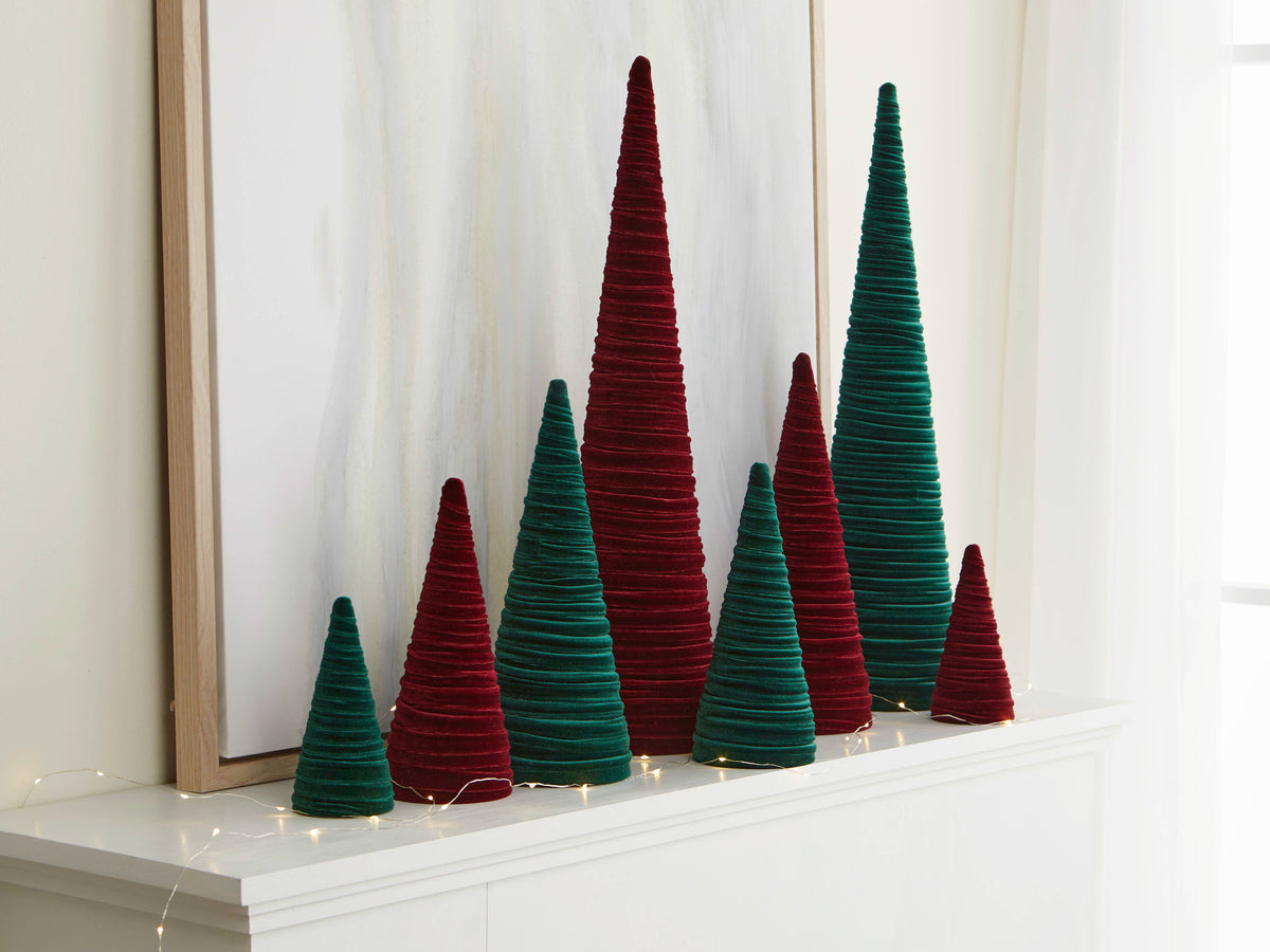 Tree Velvet 23" tall Extra Large, Holiday Table Mantel
