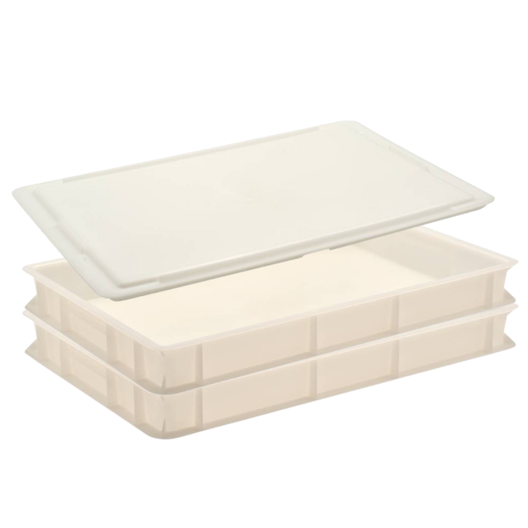 L'Oro Del Sud, Dough Proofing Box (2 Pack + Lid), White