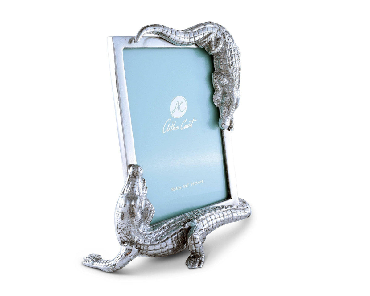 Alligator Photo Frame - Features Two Alligator Figures