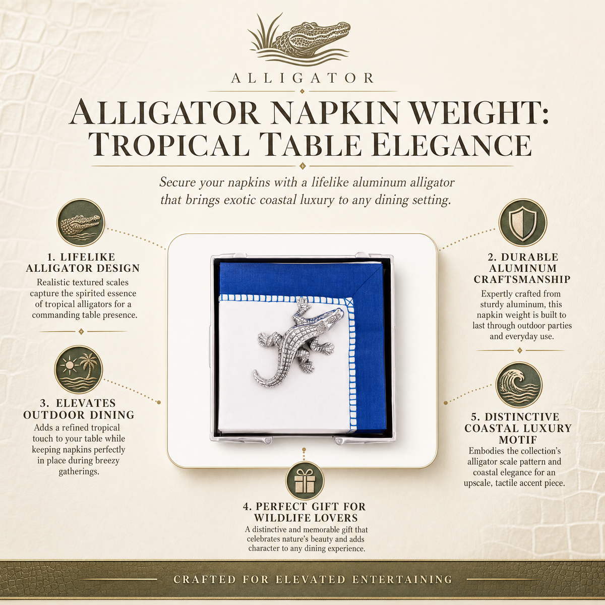 Alligator Napkin Weight