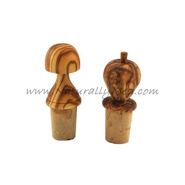Olive Wood Bottle Stopper - Assorted