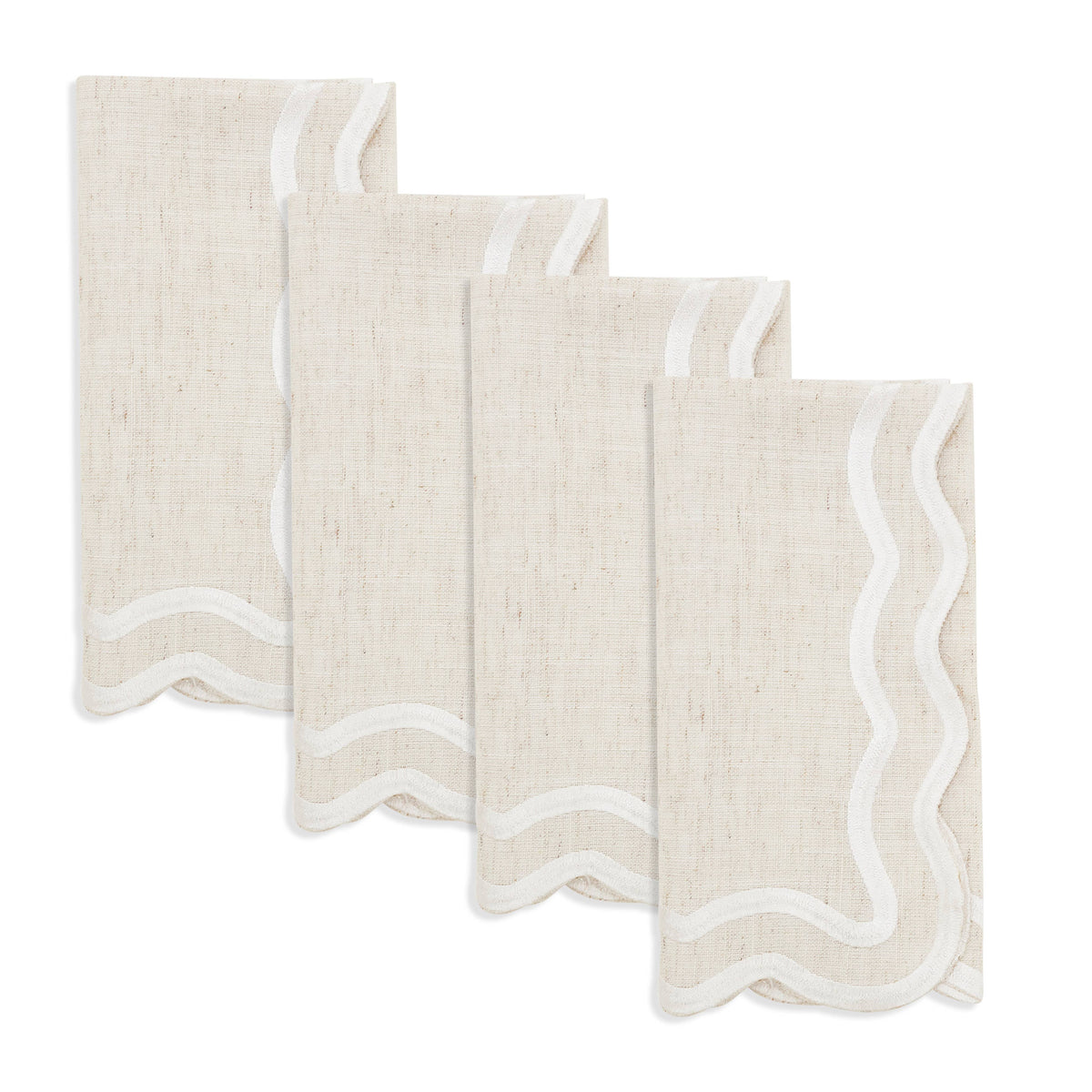 Scalloped Edge Cloth Napkin