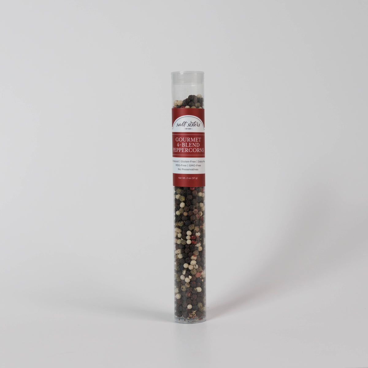 Grinder Refill Tube - Gourmet 4-Blend Peppercorns - 2 oz