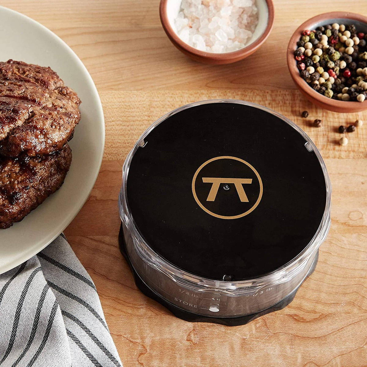 Outset Adjustable Burger Press, 4.5" x 4.5" x 2"