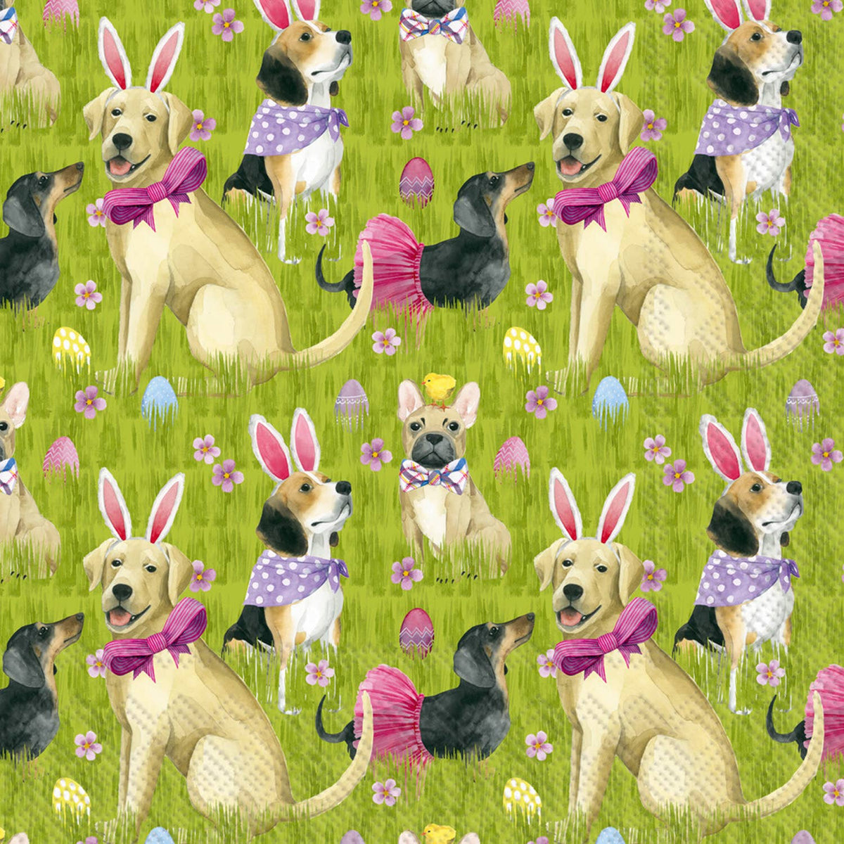 Paper Lunch Napkins 20 Count Bunny Dogs Easter