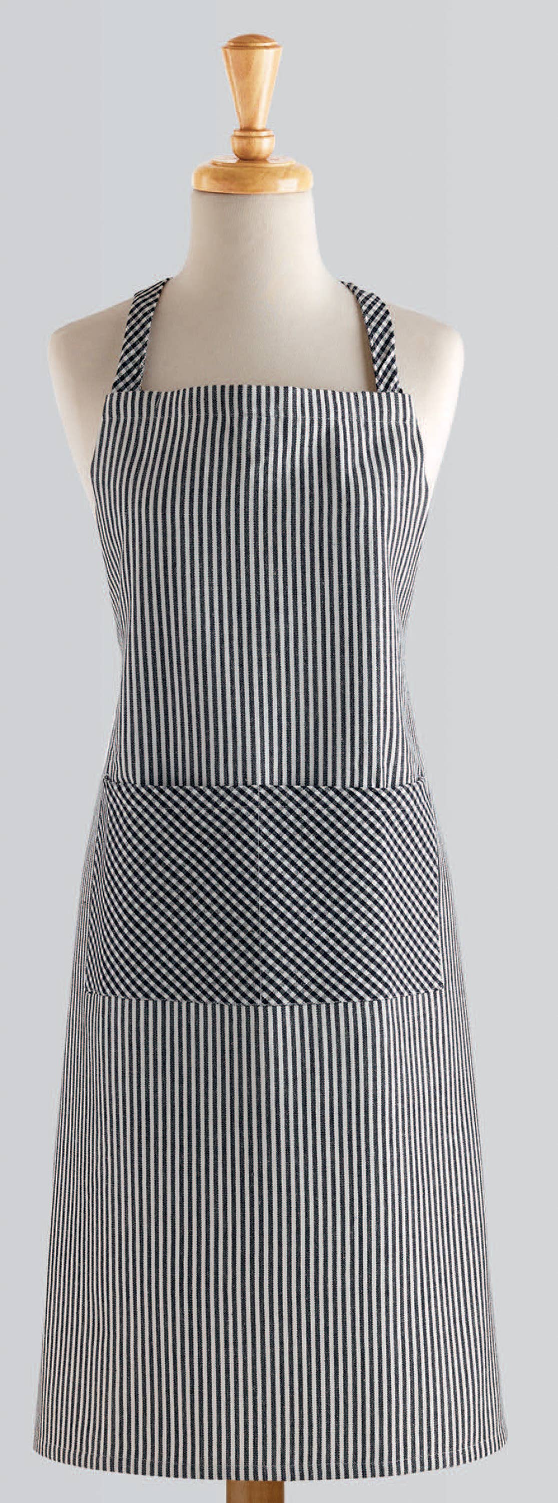 Black Chef Stripe Apron