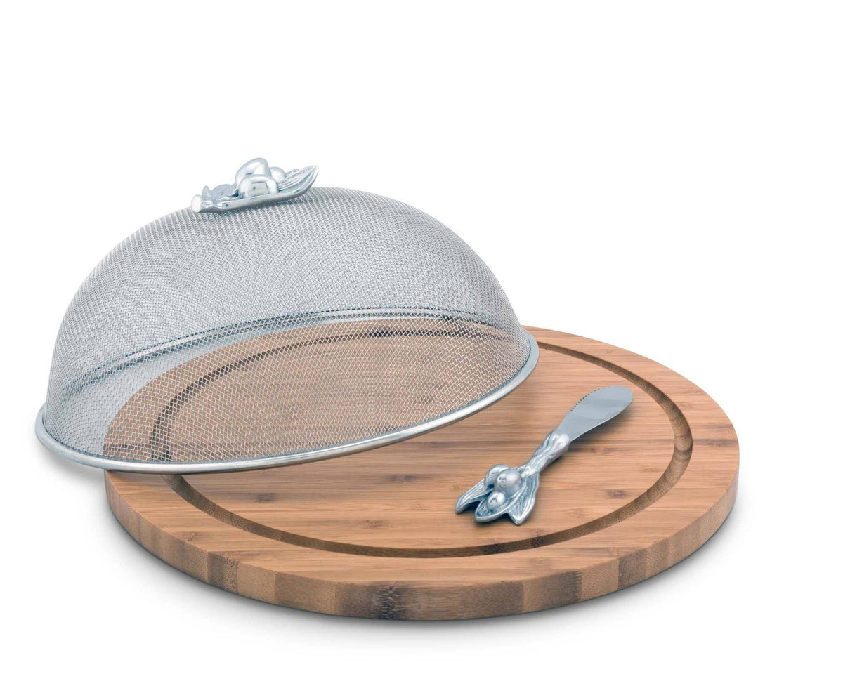 Olive 3 Piece Picnic Cheese Board / Spreader