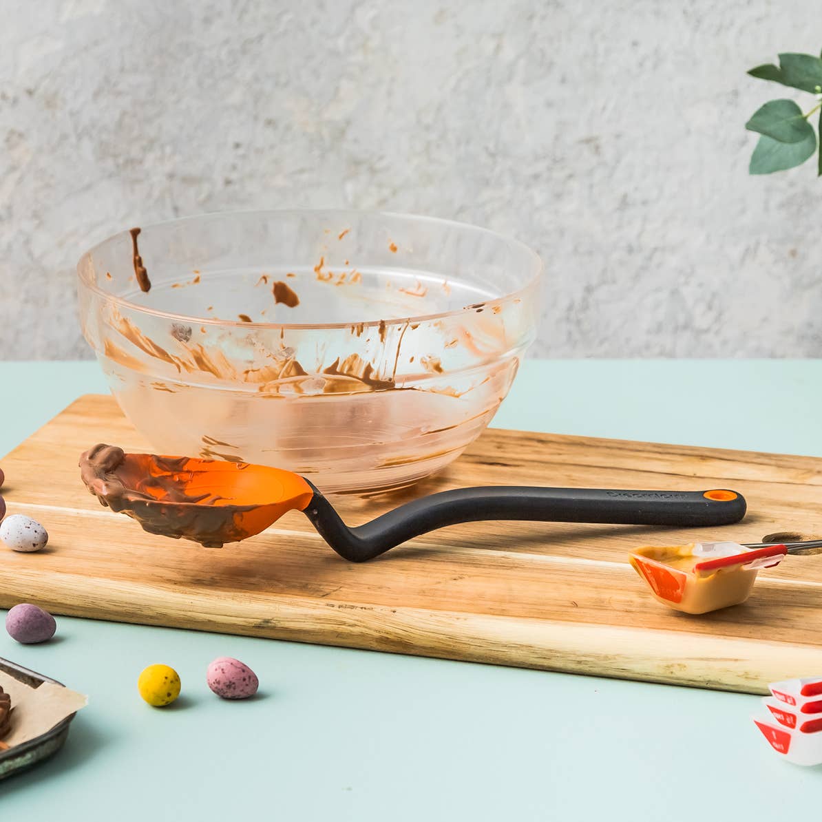 Supoon® - Silicone Cooking Spoon Scrapes Pans Clean - Jar