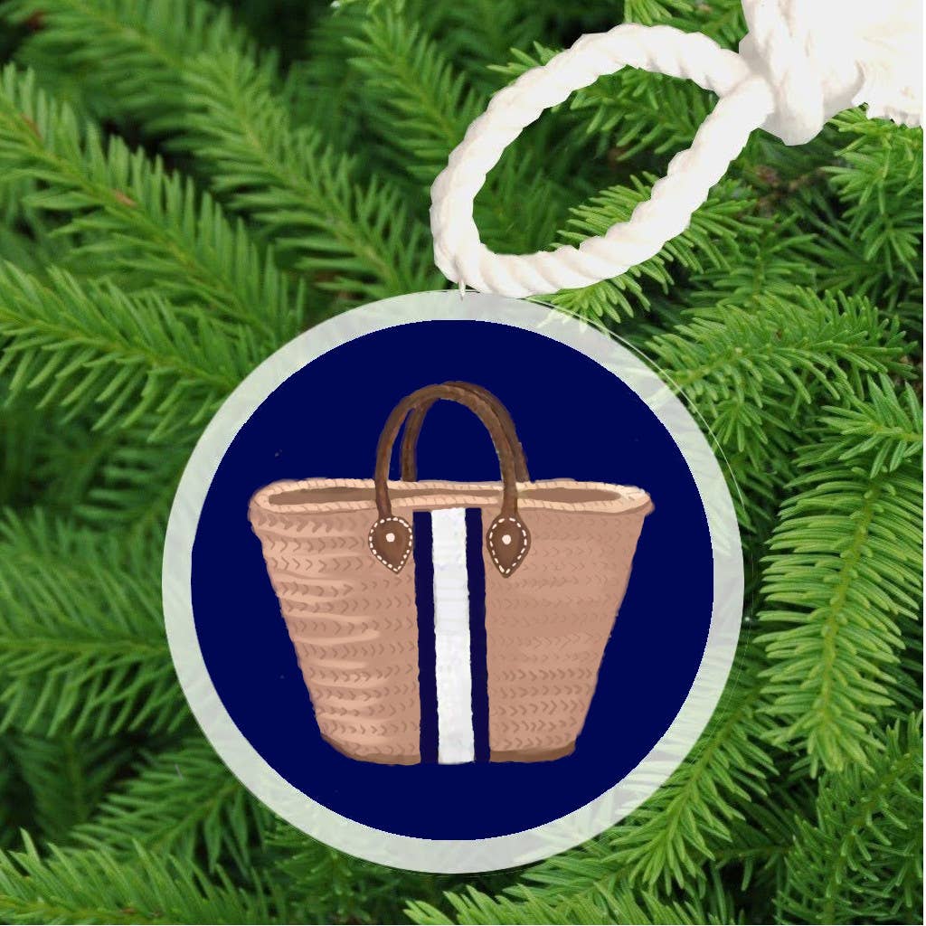 Christmas Ornament - Straw Bag