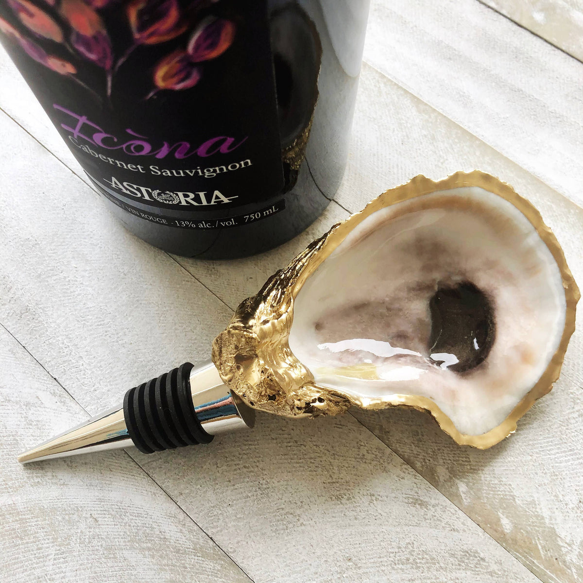 Oyster Shell Wine Stopper