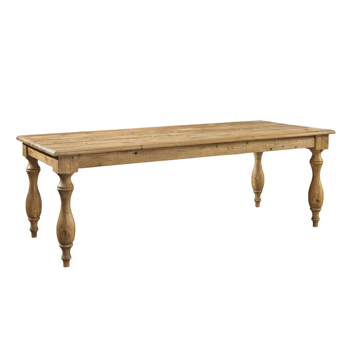 Bayou Reclaimed Pine Dining Table — Natural Pine