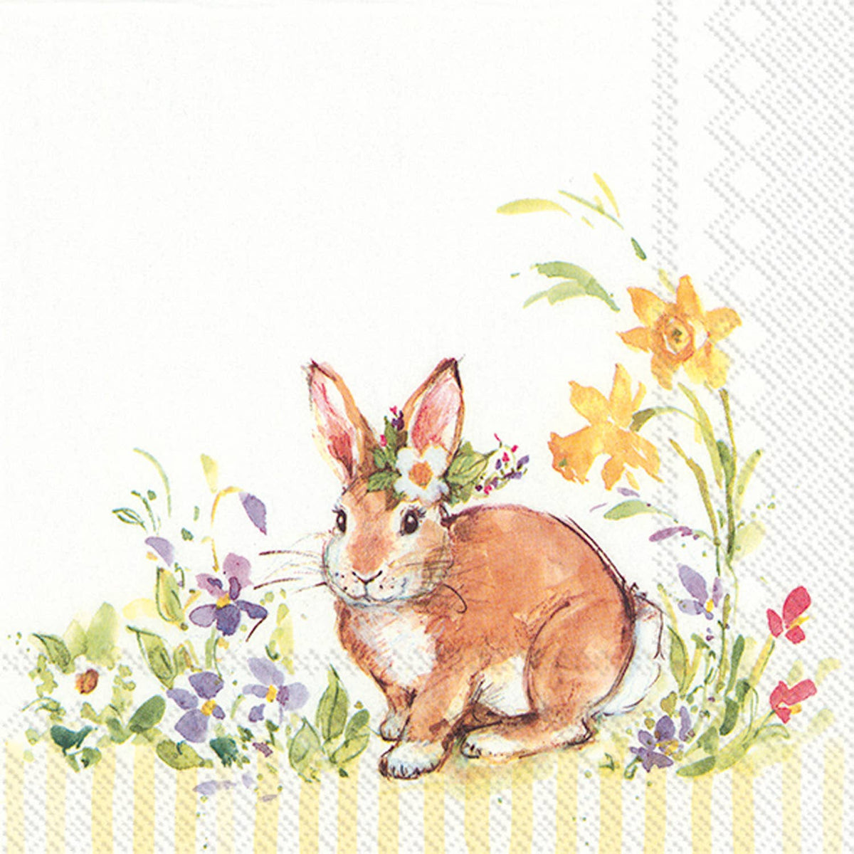 Paper Cocktail Napkins Pack of 20 Lovely Bunny Easter