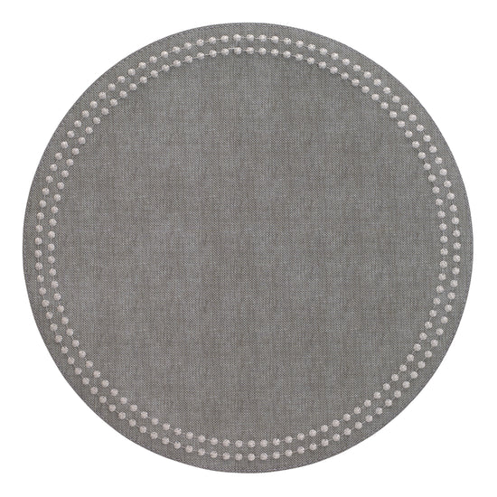 Bodrum Pearls placemat in Gray/Silver