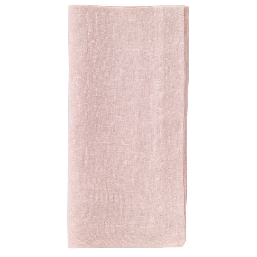 Bodrum Riviera Rose linen napkin