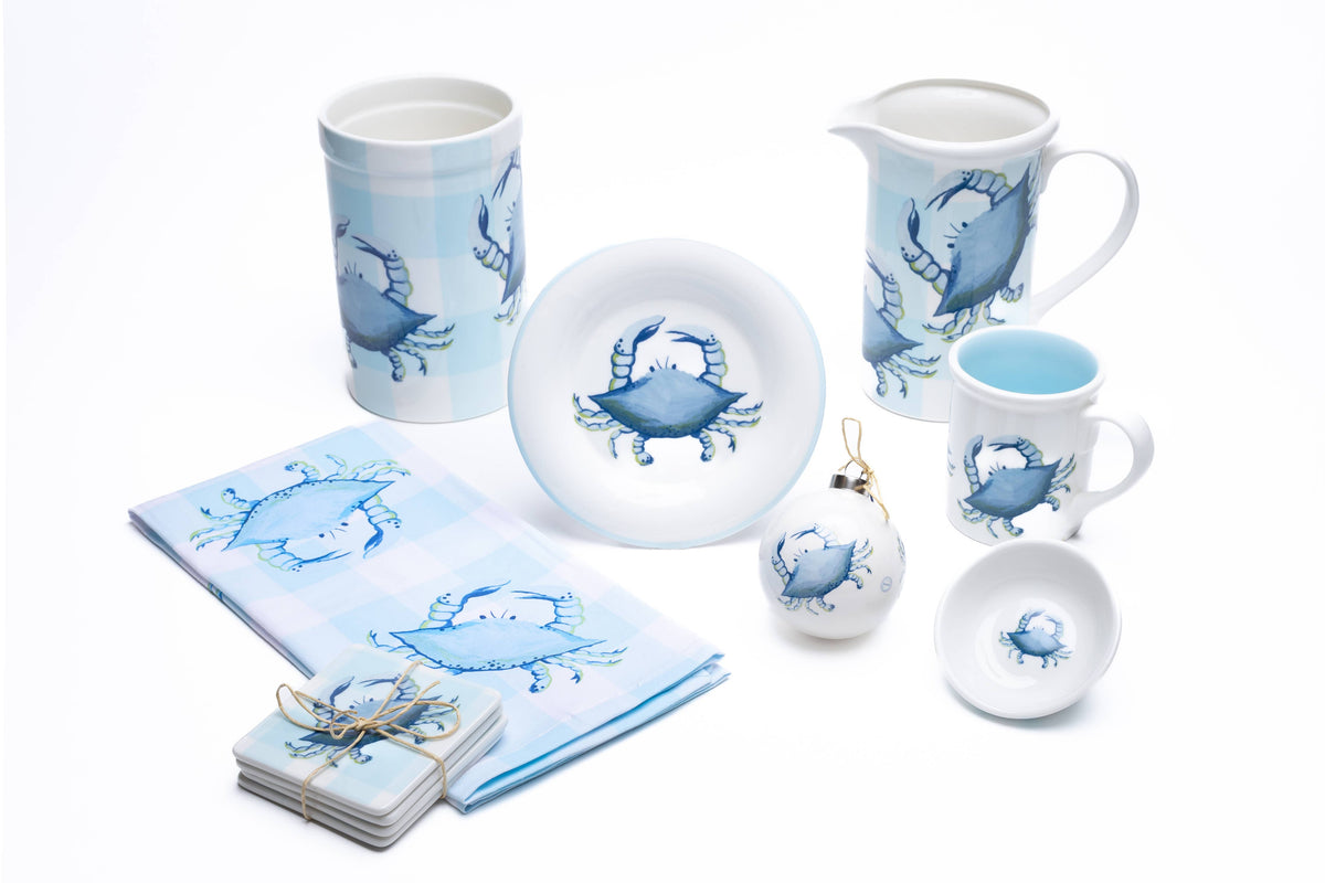 Blue Crab 4 Piece Coaster Set