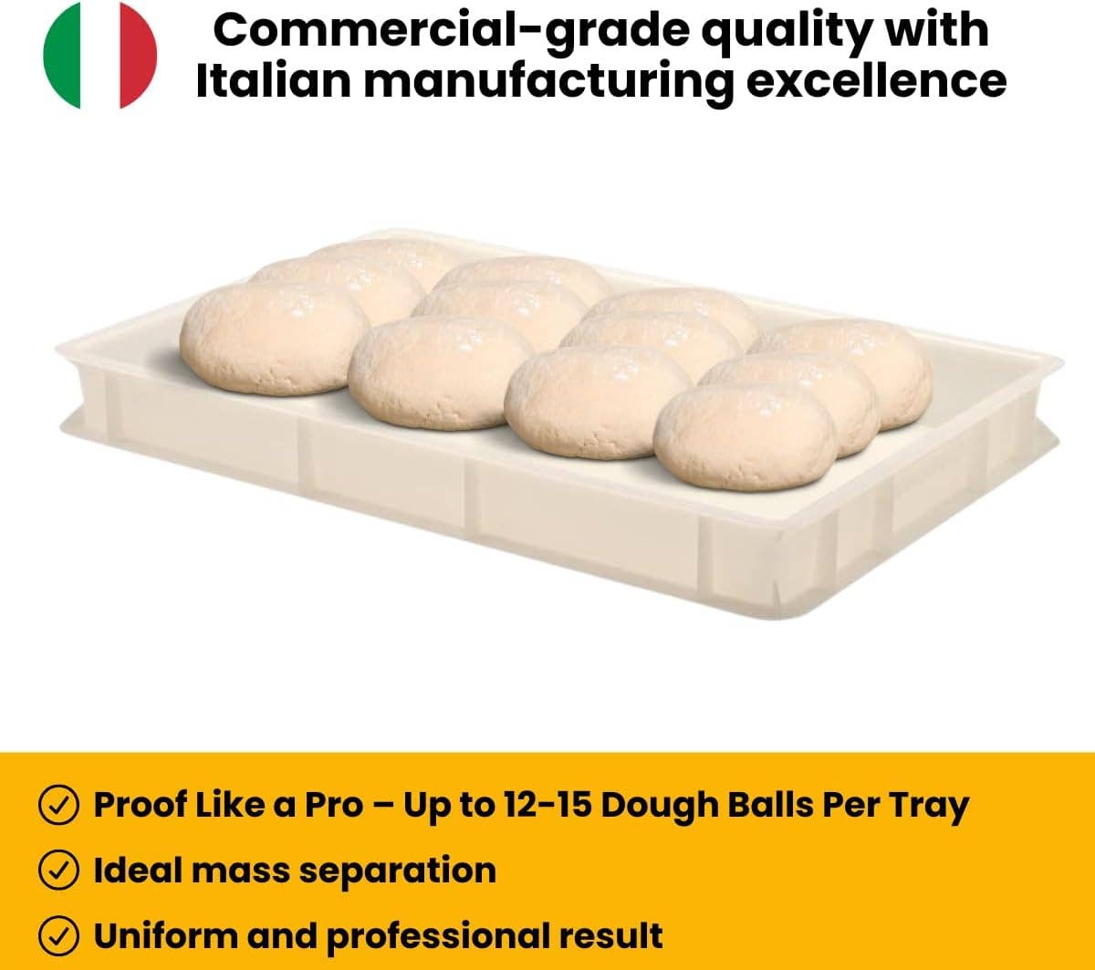 L'Oro Del Sud, Dough Proofing Box (2 Pack + Lid), White
