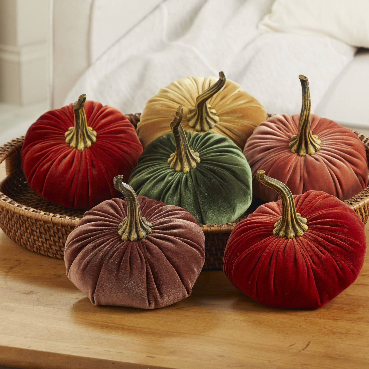 Pumpkin Large Velvet, Fall Mantel Decor, Halloween Table