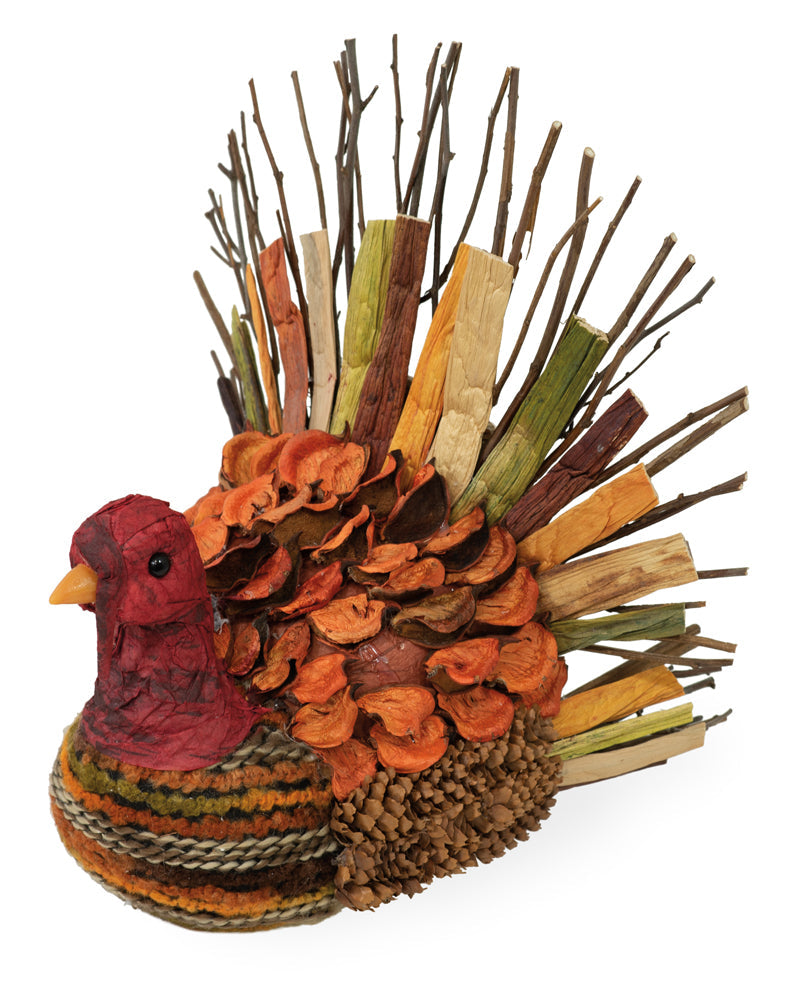 Natural Twig/Weave Turkey Small Thanksgiving