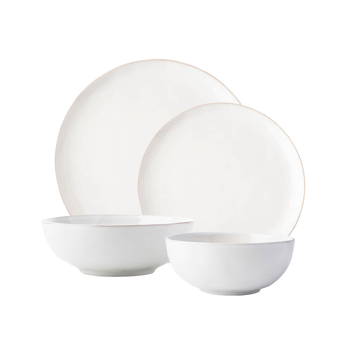 Puro Coupe 4pc Place Setting - Whitewash (KSC01/10, KSC02/10, KS07/10, KS08X/10)