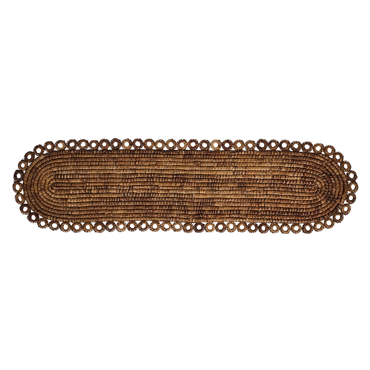 Rustic Ring 16" x 60" Table Runner - Natural