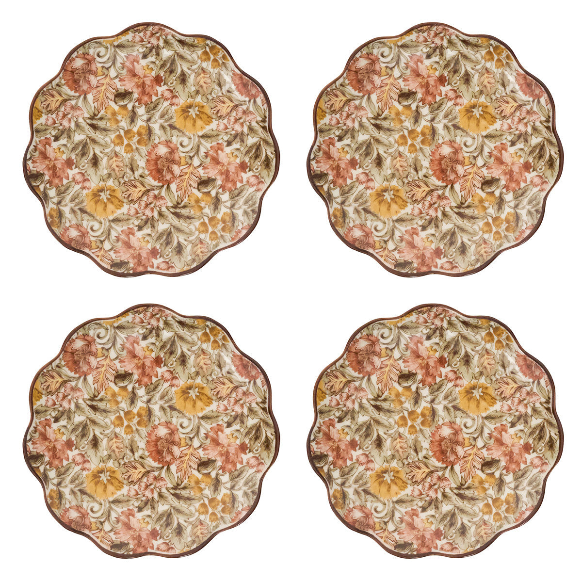 Willa Cocktail Plate Set/4 - Amber