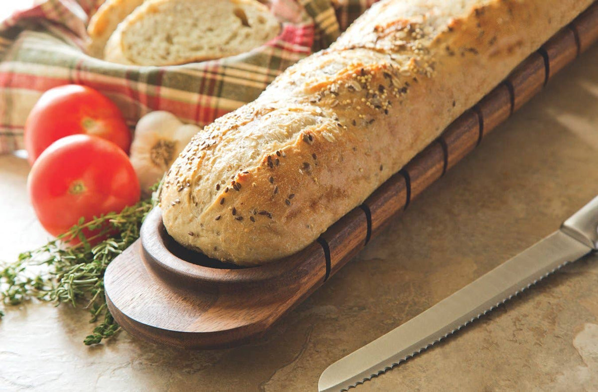 Ironwood Avignon French Bread Miter, Acacia Wood, 29.25"