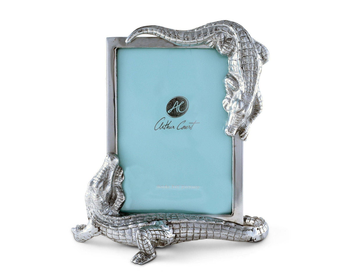 Alligator Photo Frame - Features Two Alligator Figures