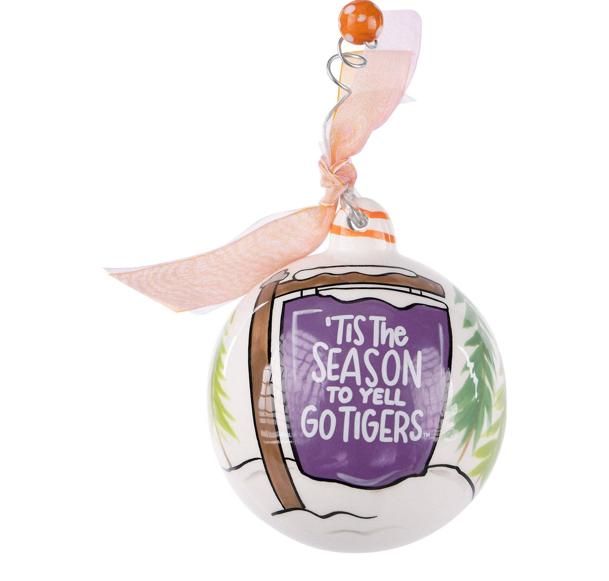 Tis the Season Clemson Snowman Ornament