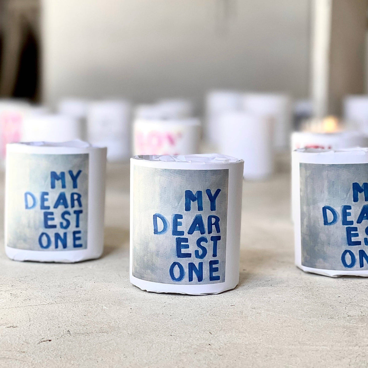 "My Dearest One" - Paper Wrapped Soy Candle