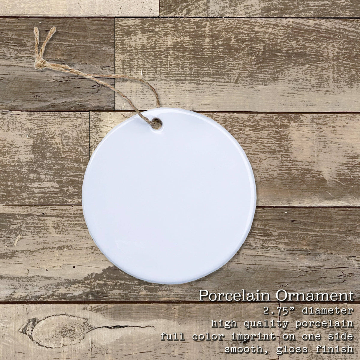 Distressed Anchor w/ Zip Code - Custom Ornament