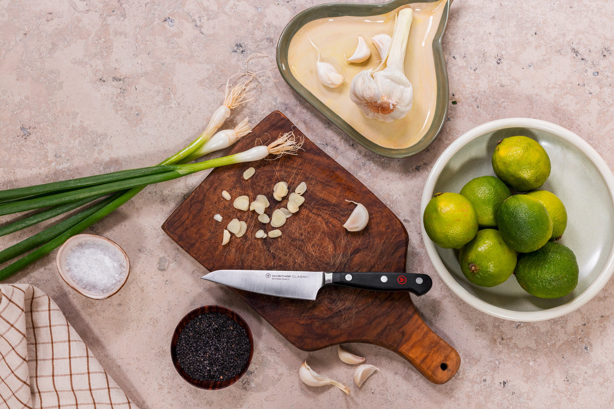 Wusthof Classic 3-Piece Asian Knife Set — Black