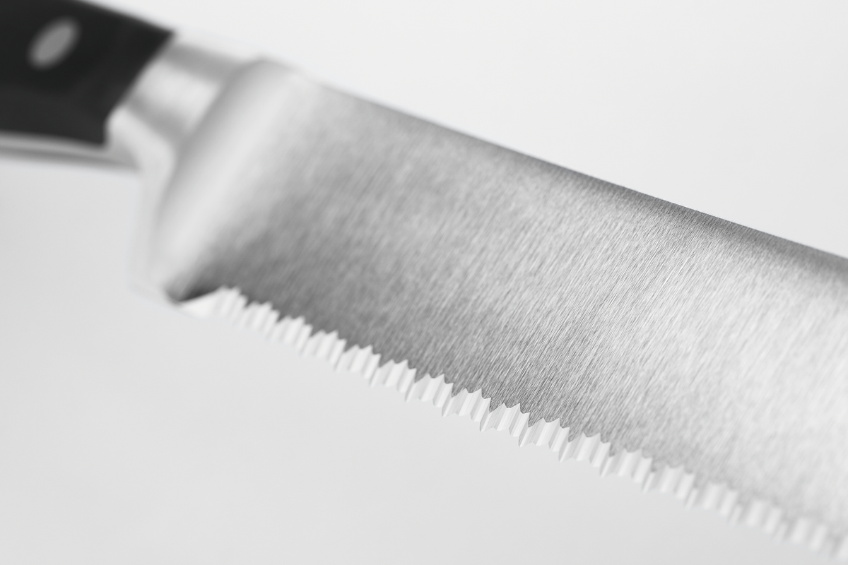 Wusthof Classic 9" Precision Double-Serrated Bread Knife — Black