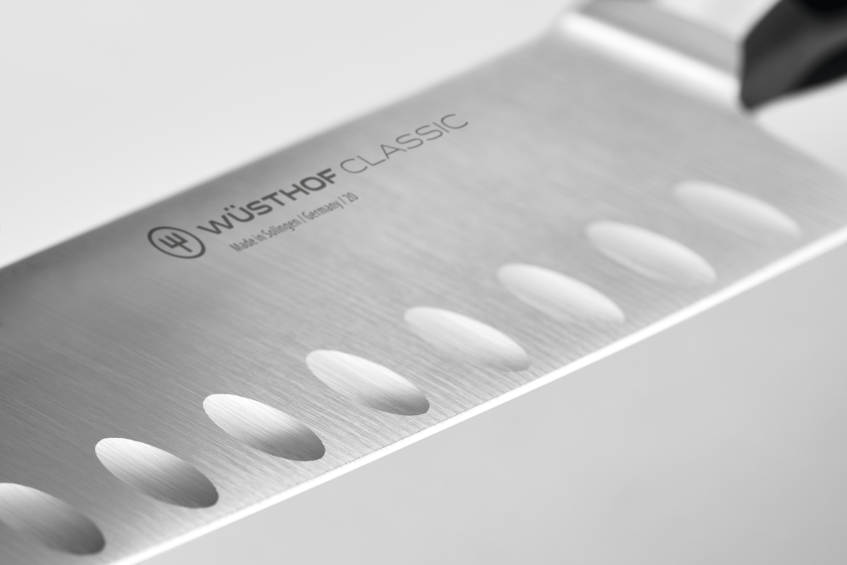Wusthof Classic 9" Hollow Edge Carving Knife — Black