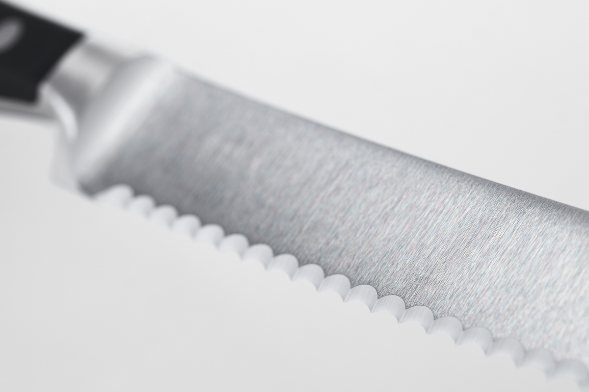 Wusthof Classic 5" Serrated Utility Knife — Black