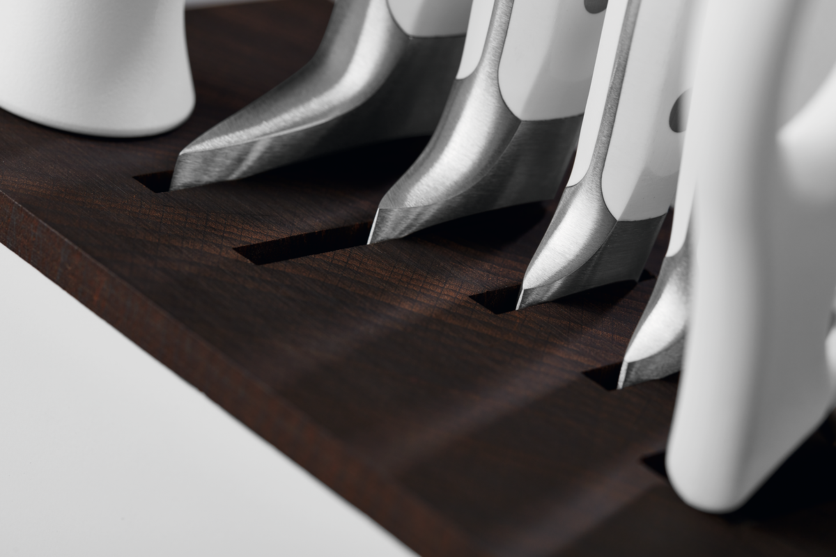Wusthof Classic 7-Piece Knife Block Set with Santoku — Black