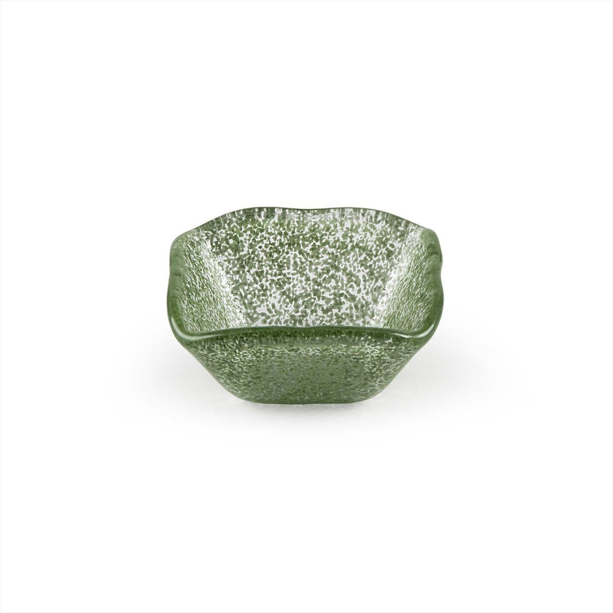 Glass Dinnerware 2.25" x 2.25" x h:1.5" 2 oz. Square Green Glass Ramekin (Set of 6)