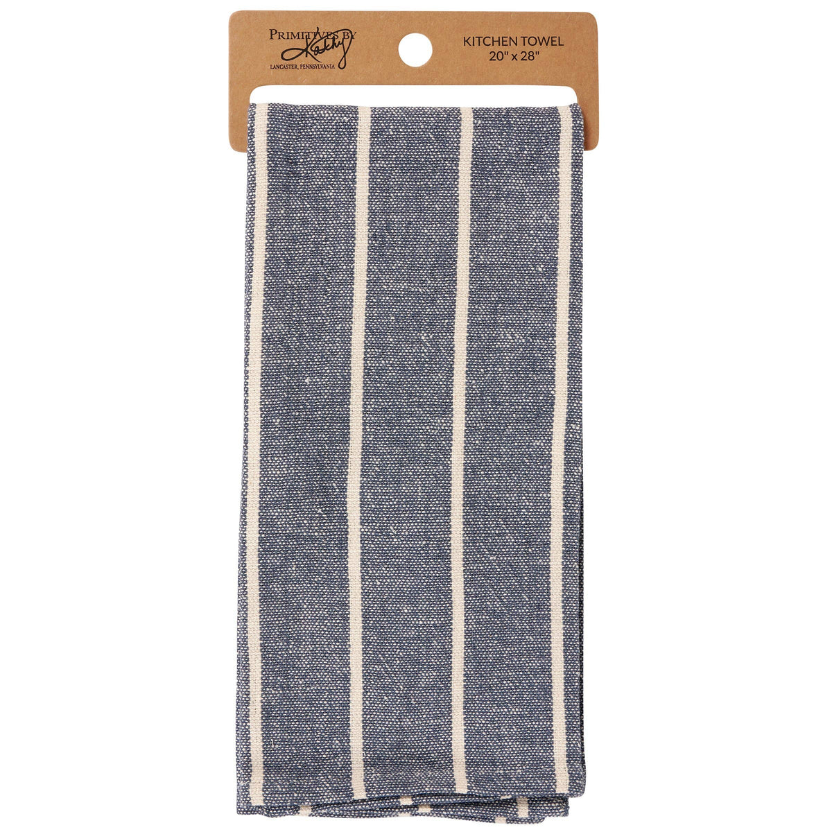 Blue Cream Stripe Kitchen Towel