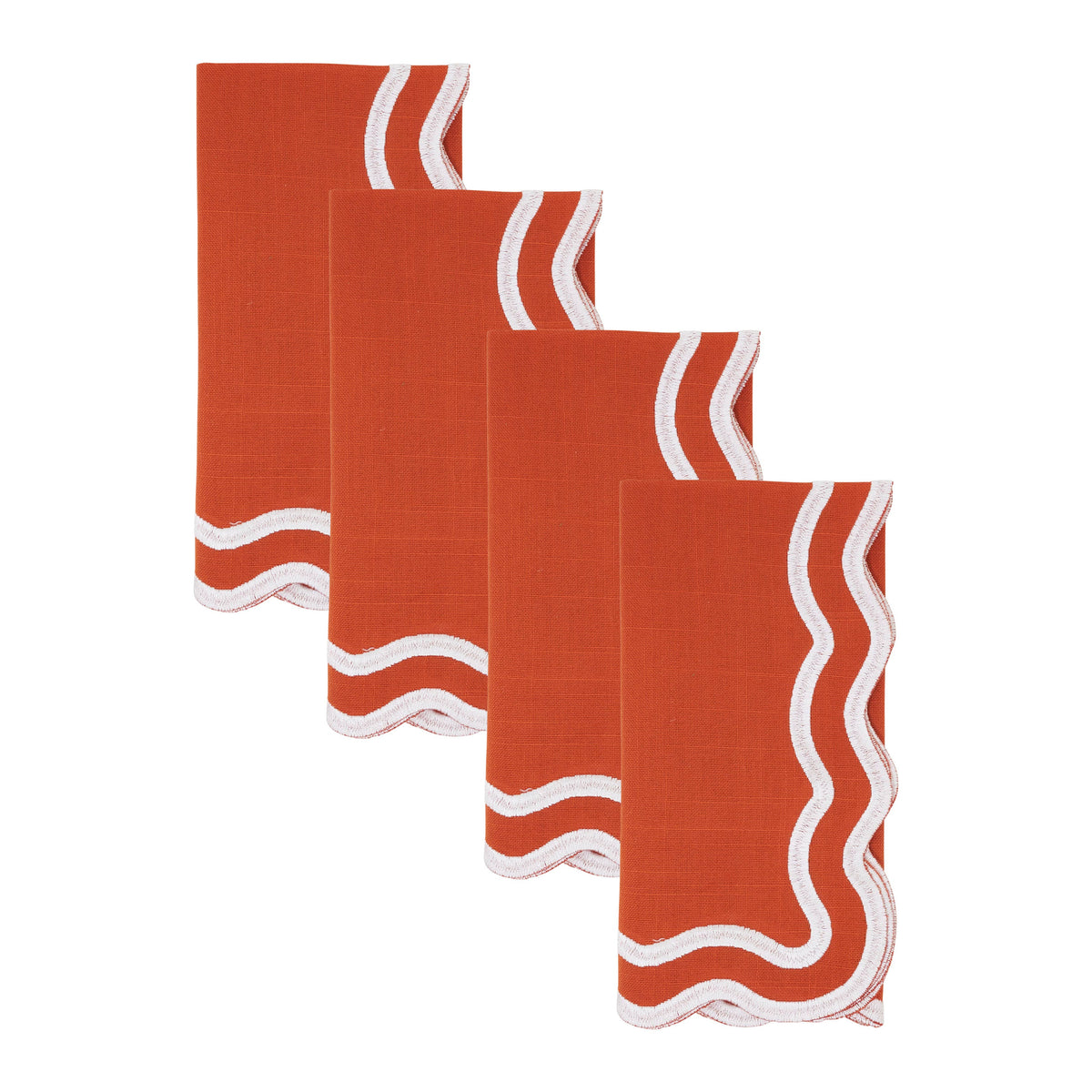 Scalloped Edge Cloth Napkin