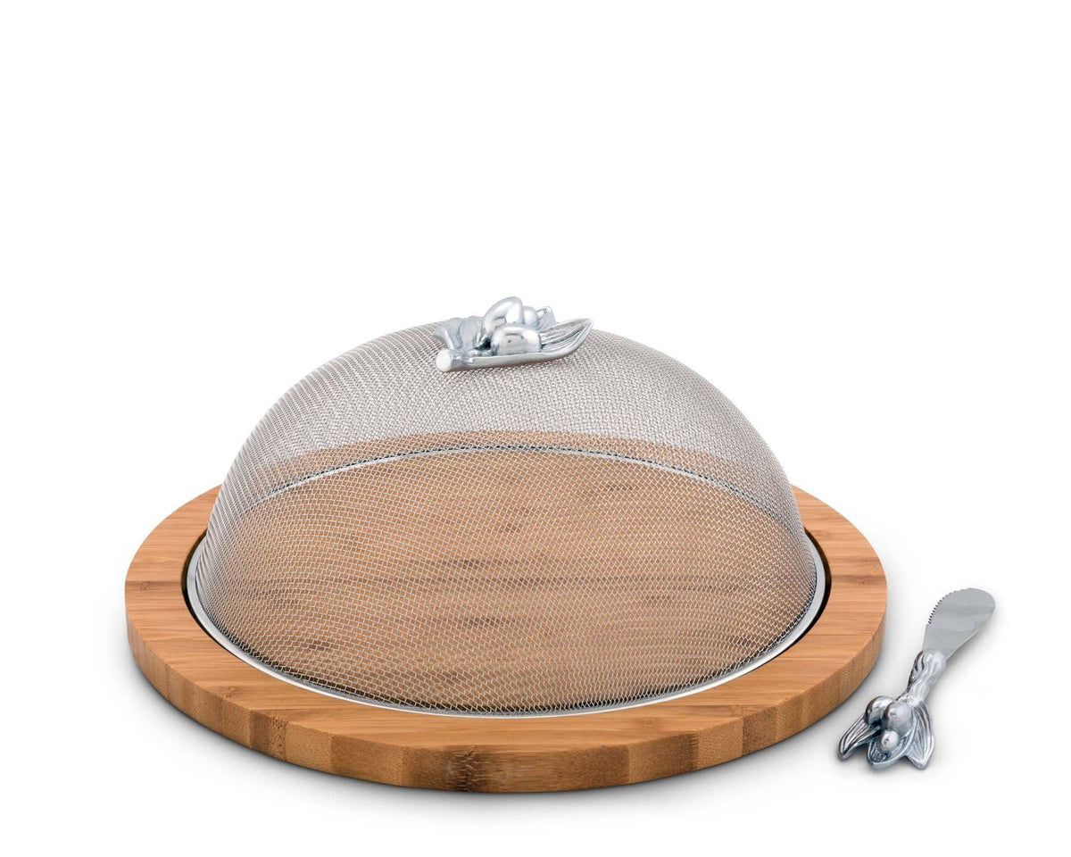 Olive 3 Piece Picnic Cheese Board / Spreader