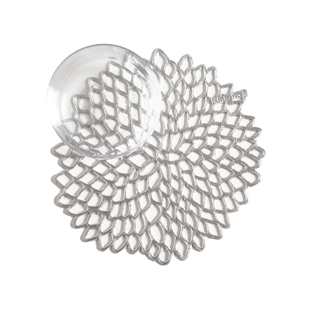 Dahlia Coasters - Silver