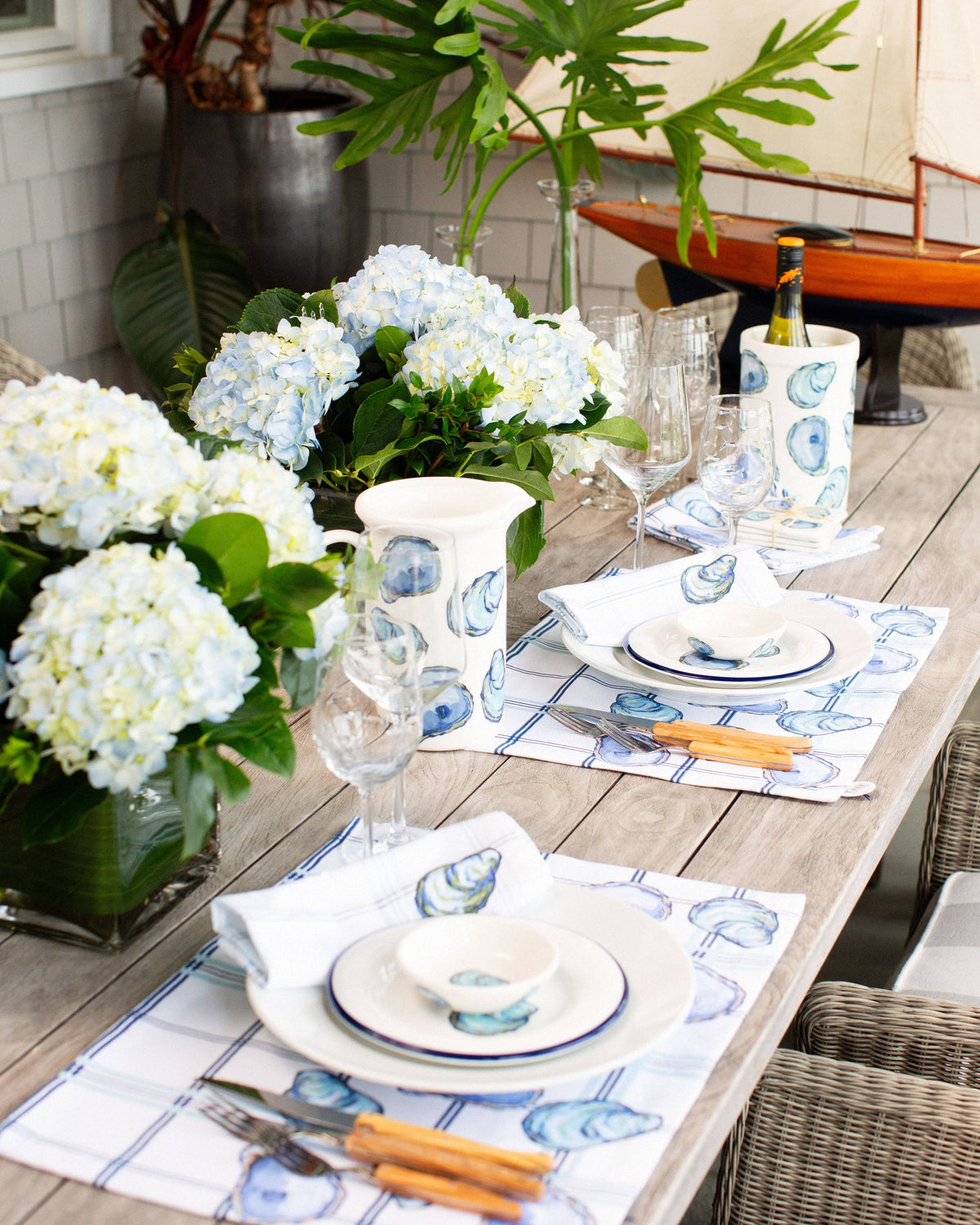 Oyster 4 Piece Coaster Set